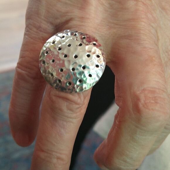 Sterling Silver Textured Ring   - Picture 3 of 5